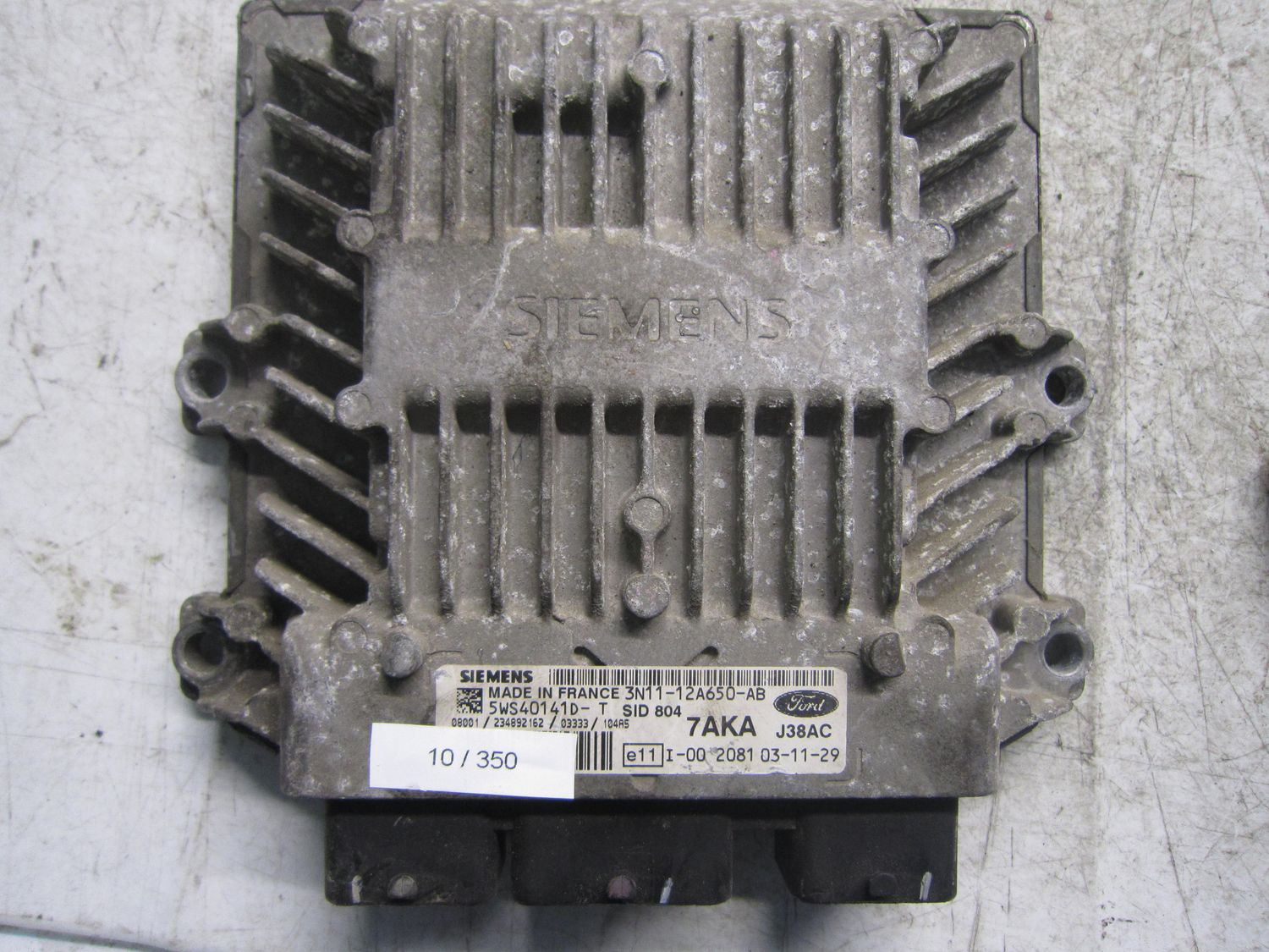 10-350 Centralina Motore Siemens 5WS40141D-T 5WS40141DT 3N11-12A650-AB SID 804 7AKA  FORD Diesel Fusion
