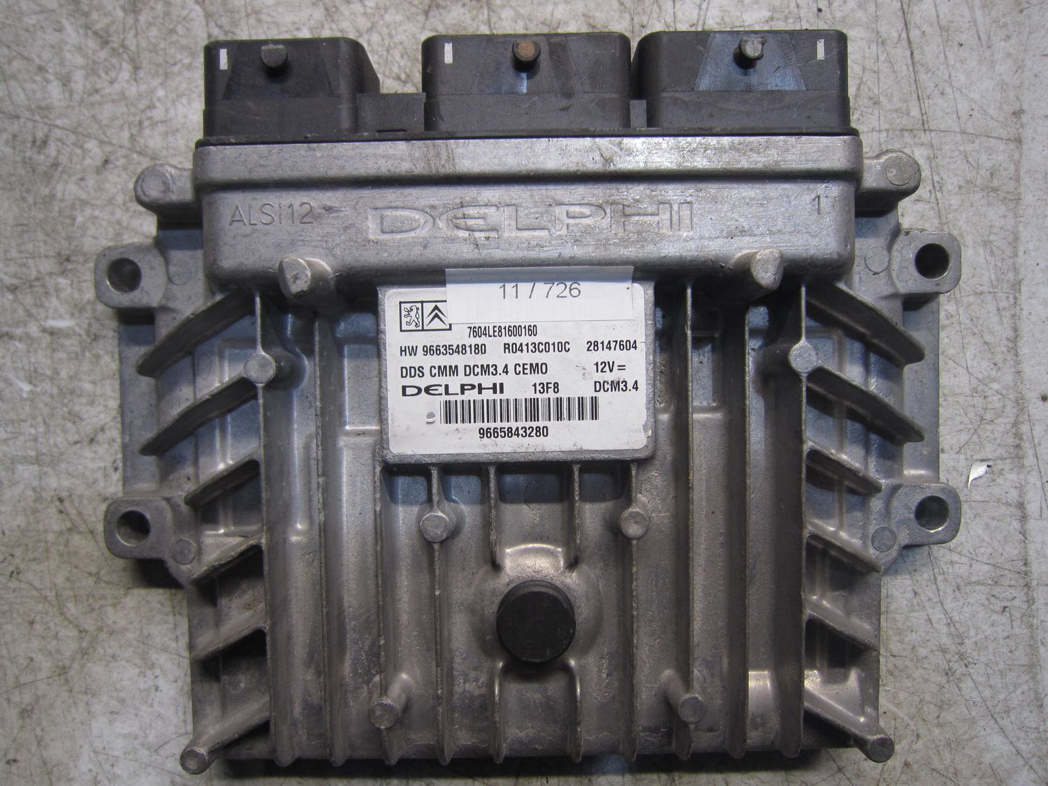11-726 Centralina Motore Delphi 28147604   R0413C010C 9663548180 9665843280 DCM3.4 CITROEN Diesel C 5