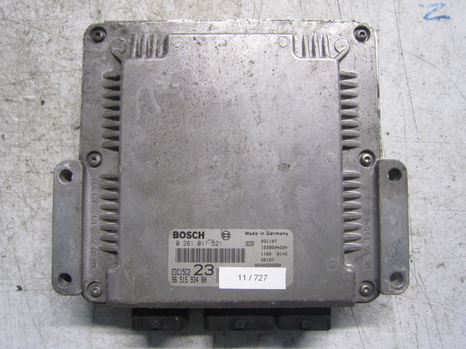 11-727 Centralina Motore Bosch 0 281 011 521 0281011521 96 515 934 00 1039S04284 EDC15C2 23 CITROEN Diesel Xsara Picasso