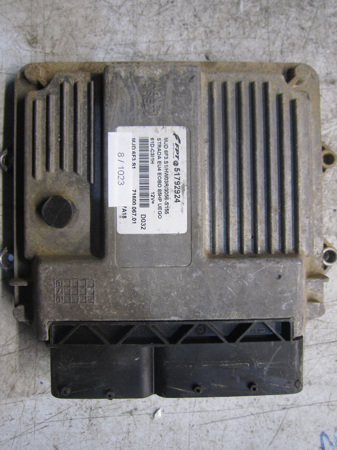 8-1023 Centralina Motore Magneti Marelli 51792924   MJD 6F3.S1  71600.067.01 HW03R/3056-S155 FIAT Diesel Strada