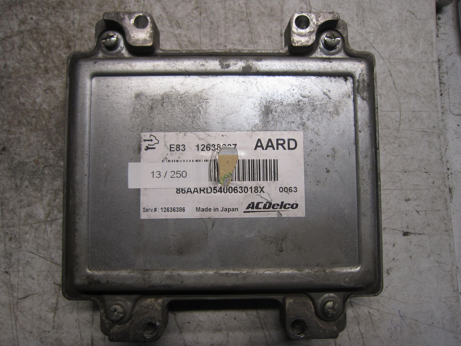 13-250 Centralina Motore Acdelco 12638807   12636386 E83   OPEL Benzina ASTRA