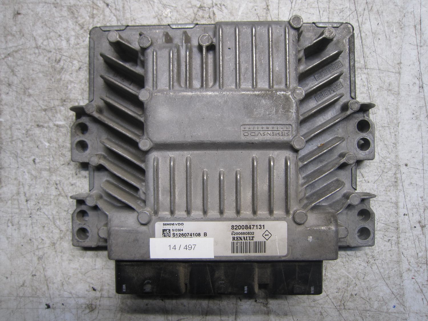 14-497 Centralina Motore Siemens S126074108 B S126074108B 8200847131 8200680832 SID304  RENAULT Diesel Varie