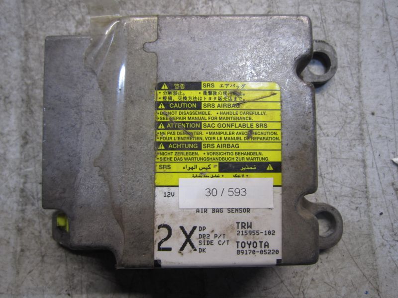 30-593 Centralina Airbag Trw 215955-102 215955102 89170-05220 2X   TOYOTA  AVENSIS