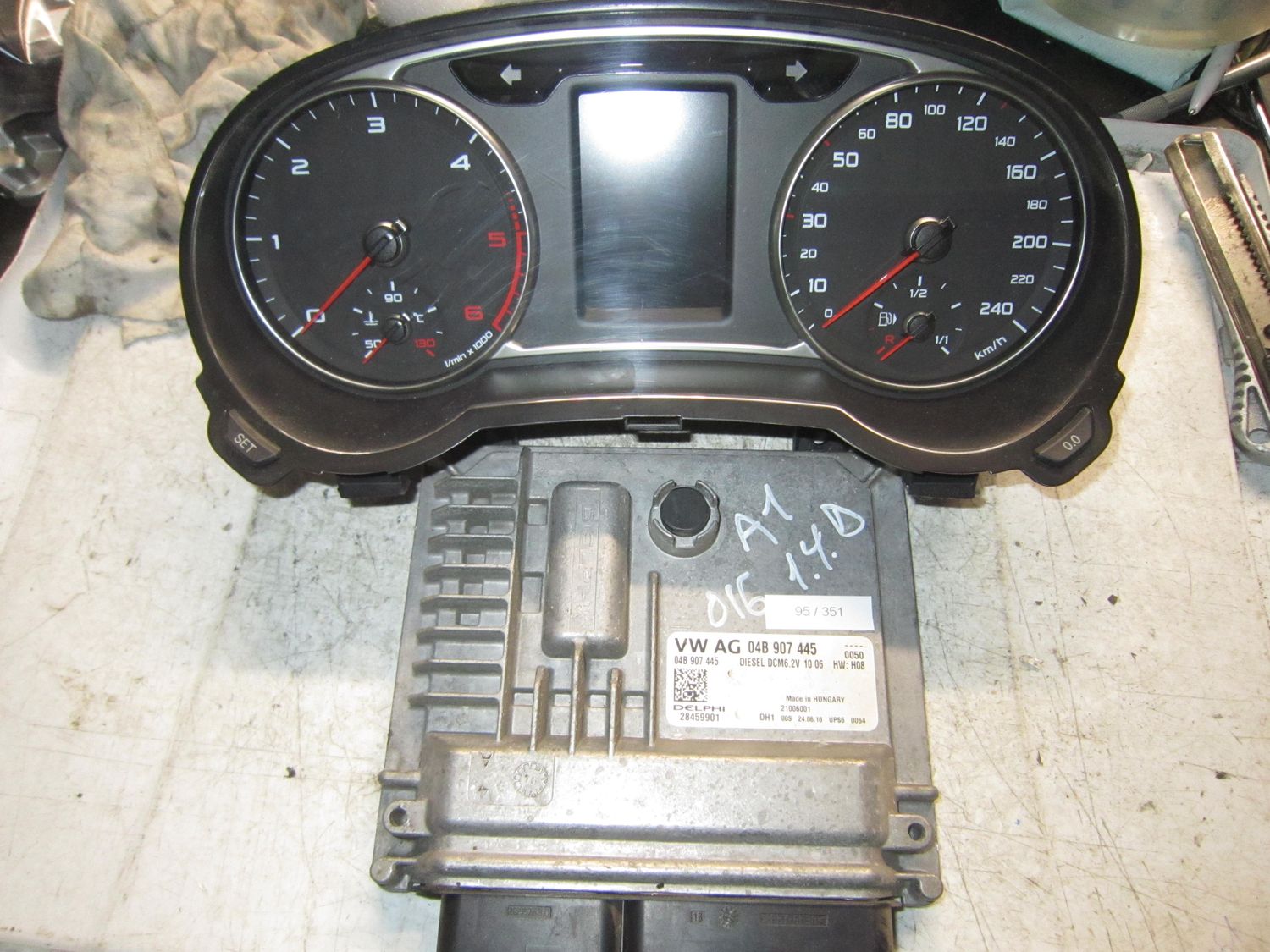 95-351 Kit Motore Audi 28459901   04B 907 445  DCM6.2V  8XA.920.930.F A2C53321556 AUDI Diesel A 1