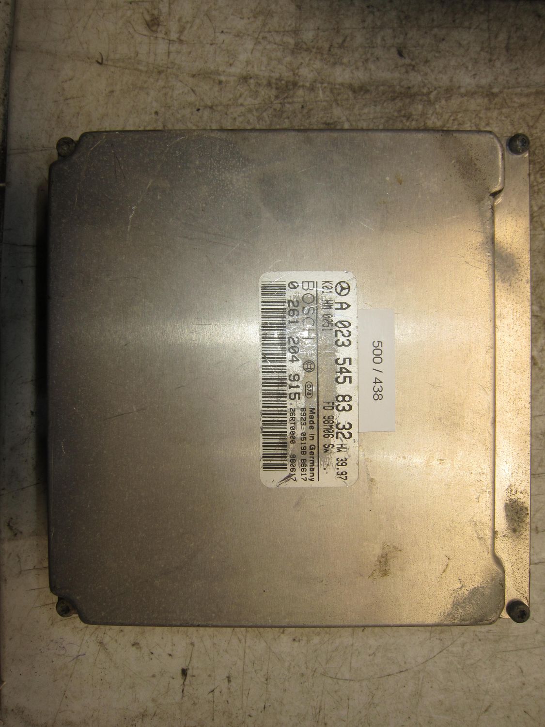 500-438 Centralina Motore Bosch 0 261 204 915 0261204915 A 023 545 83 32 K01 HM0051 FD98M06  MERCEDES Benzina Clk