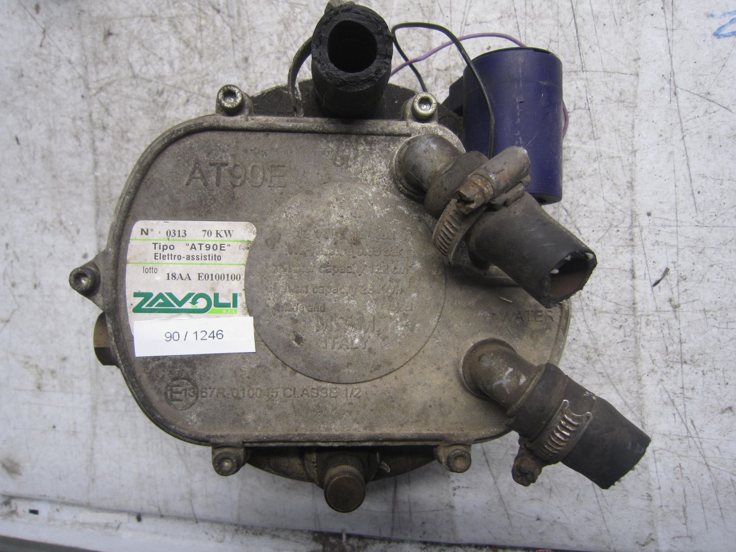 90-1246 Riduttore Di Pressione Gpl Zavoli AT90E   70 KW     Benzina / Gpl