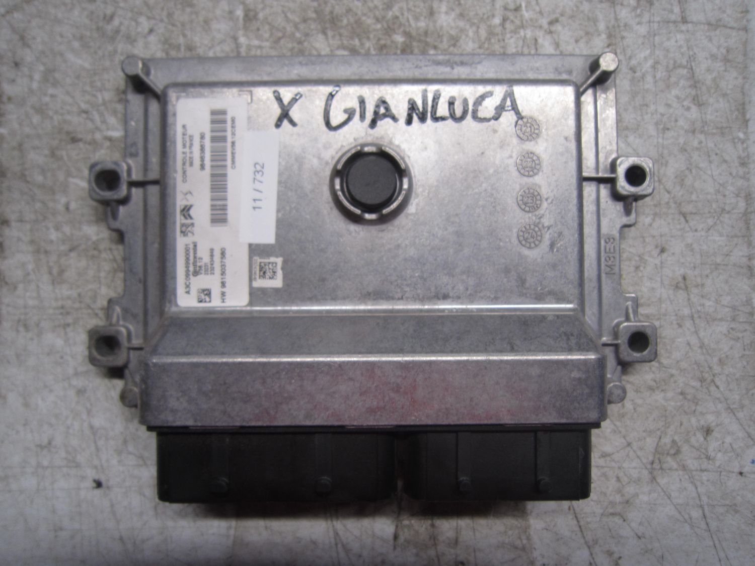 11-732 Centralina Motore Continental 232434649   9846386780 9815037580 V56.12 A3C0994990001 PEUGEOT Benzina 208