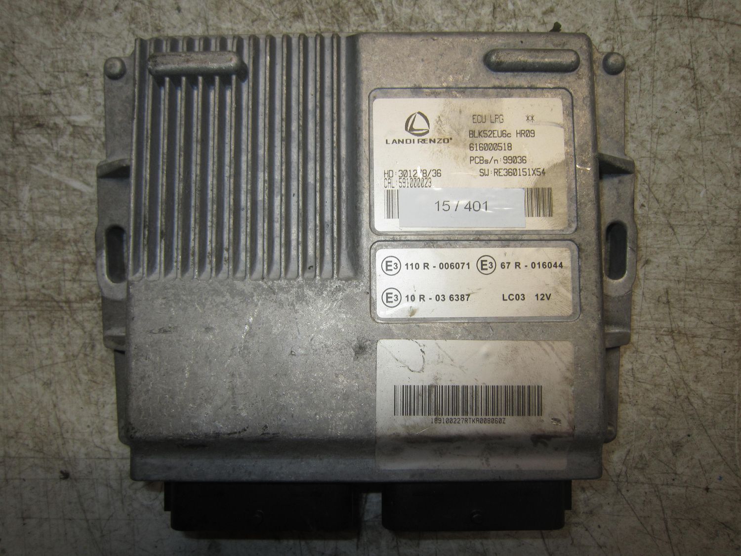 15-401 Centralina Gas GPL Landi Renzo 616000518   301278/36 770301278   DACIA Benzina / GPL LOGAN