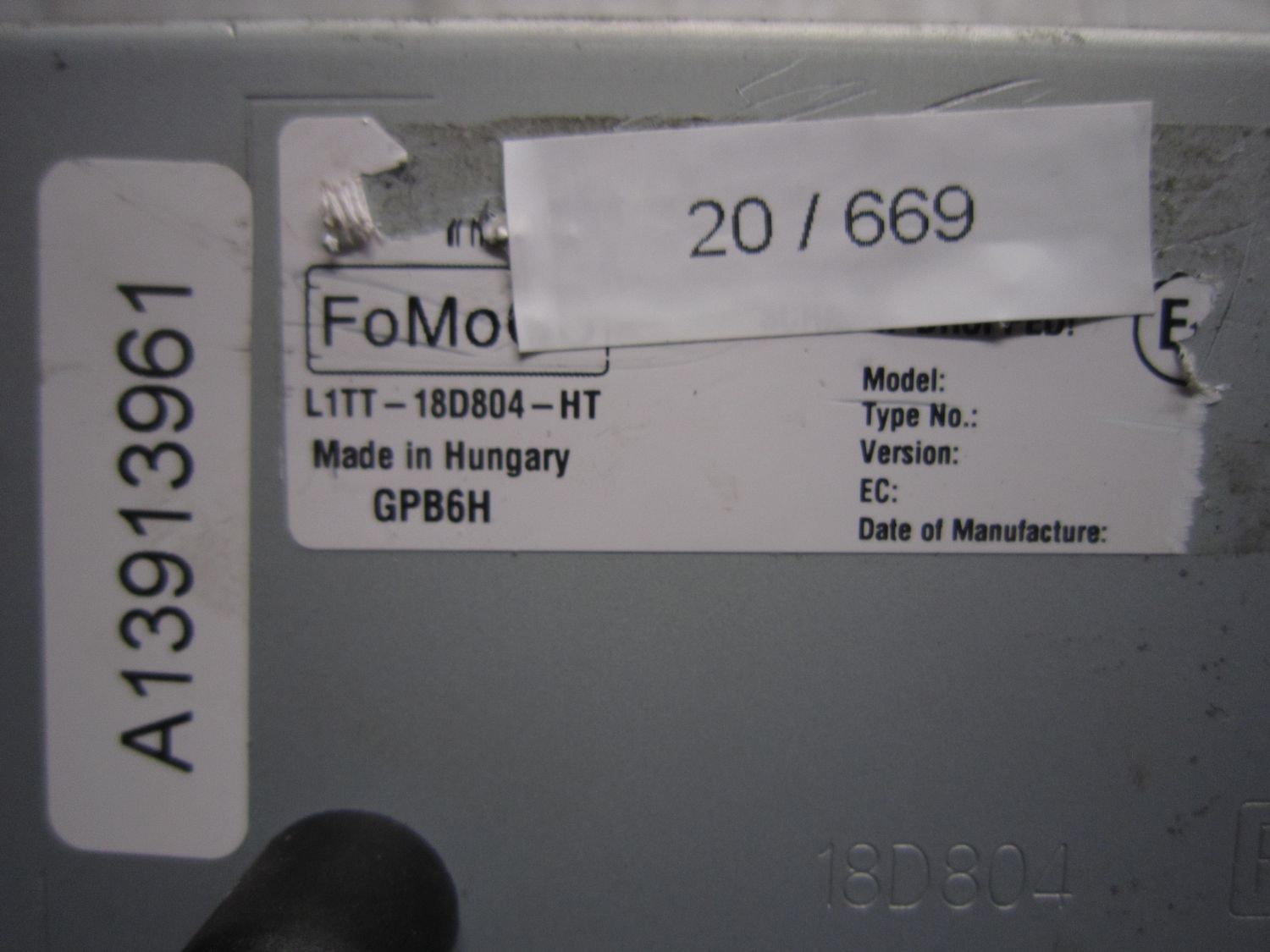 20-669 Navigatore Fomoco L1TT-18D804-HT L1TT18D804HT     FORD  FIESTA