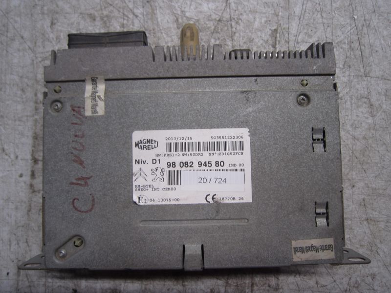 20-724 Navigatore Magneti Marelli 98 082 945 80 9808294580 PRS1-2 50DR2   CITROEN  C 4