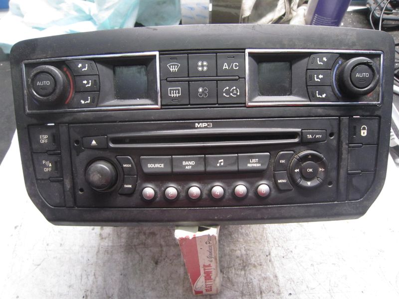 20-725 Consolle Comandi Centrale Behr 96 630 802 77 9663080277 RD4 N2 MP3 - 02 96 829 415 ZD K3226 005 0019  CITROEN  C 5