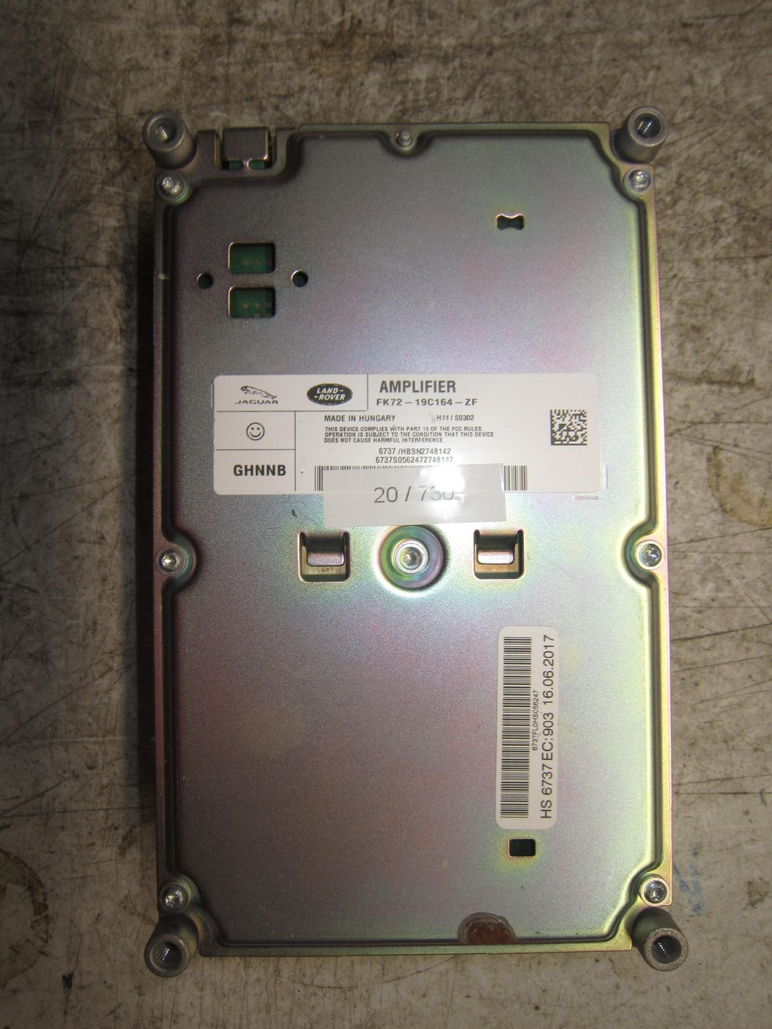 20-730 Amplificatore Audio Land Rover FK72-19C164-ZF FK7219C164ZF     LAND ROVER  DISCOVERY