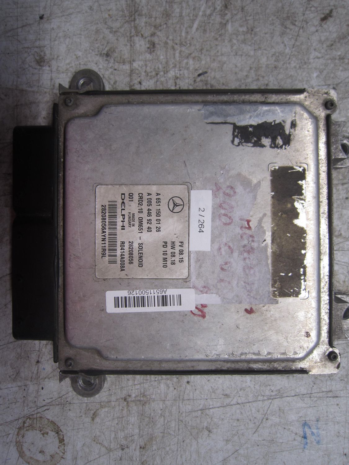2-264 Centralina Motore Delphi 28208056   A 005 446 92 40 A 651 150 01 26 CRD2.10 OM651  MERCEDES Diesel Varie