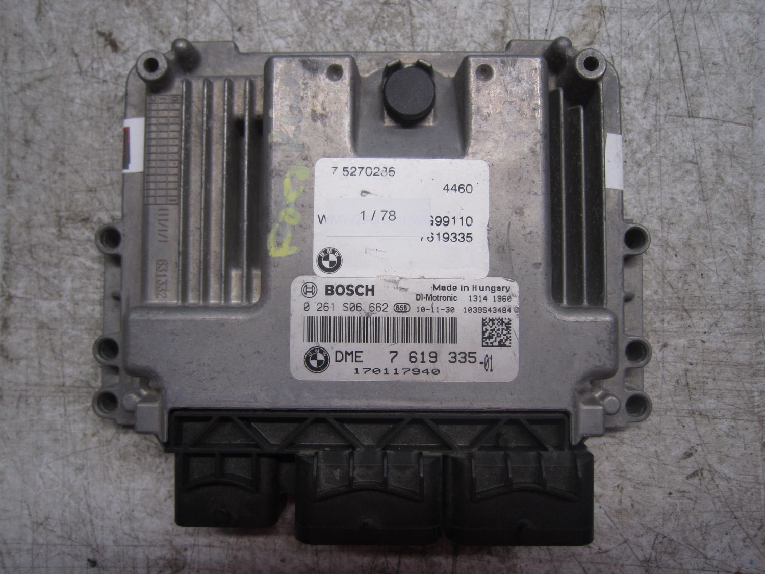 1-78 Centralina Motore Bosch 0 261 S06 662 0261S06662 7 619 335 1039S43484   MINI Benzina Cooper
