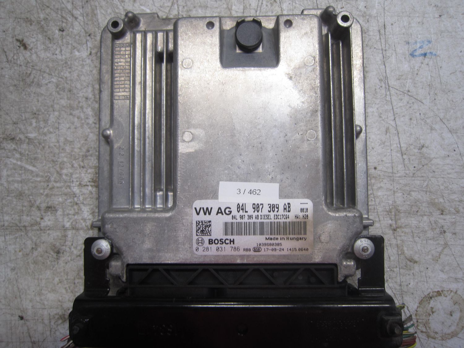 3-462 Centralina Motore Bosch 0 281 031 786 0281031786 04L 907 309 AB 1039S80385 EDC17C64 HW:H20 AUDI Diesel Q 3
