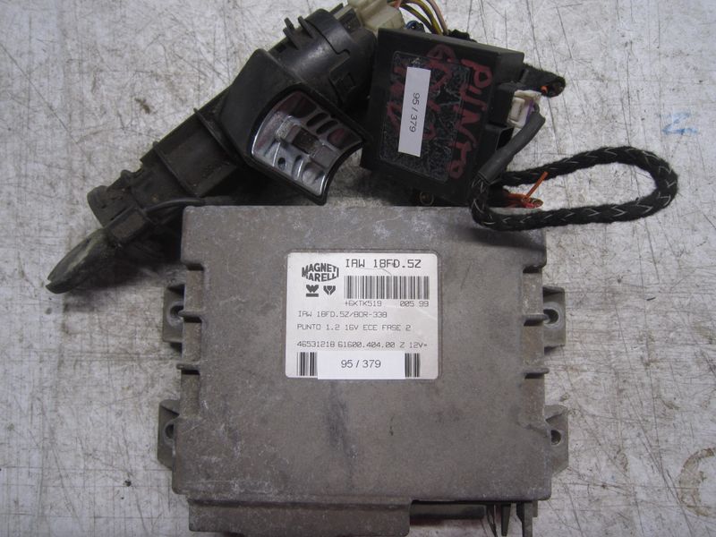 95-379 Kit Motore Fiat  IAW 18FD.5Z   61600.404.00  46531218 IMMOBILIZZATORE  BLOCCHETTO + CHIAVE FIAT  Benzina Punto