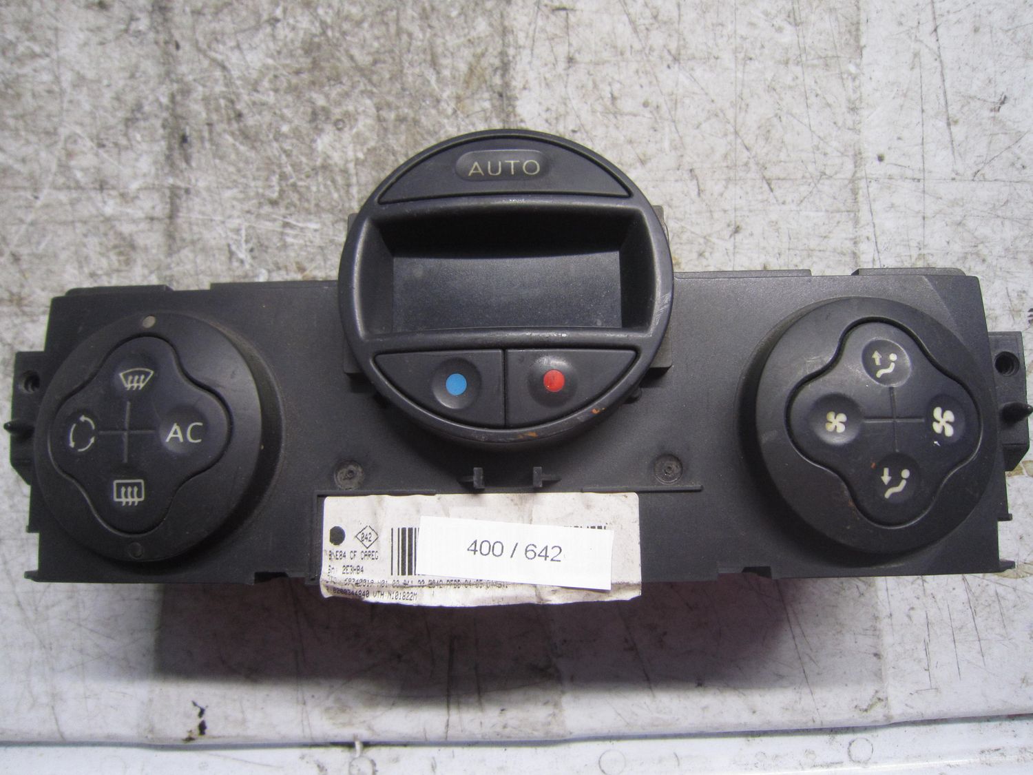 400-642 Unità Controllo Del Clima  Valeo   8200344840       RENAULT  MEGANE