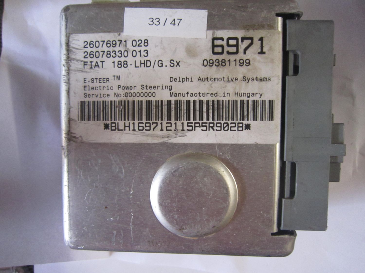 33-47 Centralina Servosterzo / Angolo Sterzata Delphi 26076971 028 26076971028 09381199 26078330 013 ALFA ROMEO / FIAT / LANCIA PUNTO
