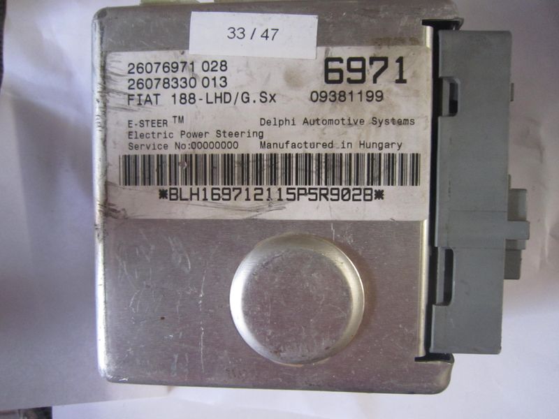 33-47 Centralina Servosterzo / Angolo Sterzata Delphi 26076971 028 26076971028 09381199 26078330 013 ALFA ROMEO / FIAT / LANCIA PUNTO