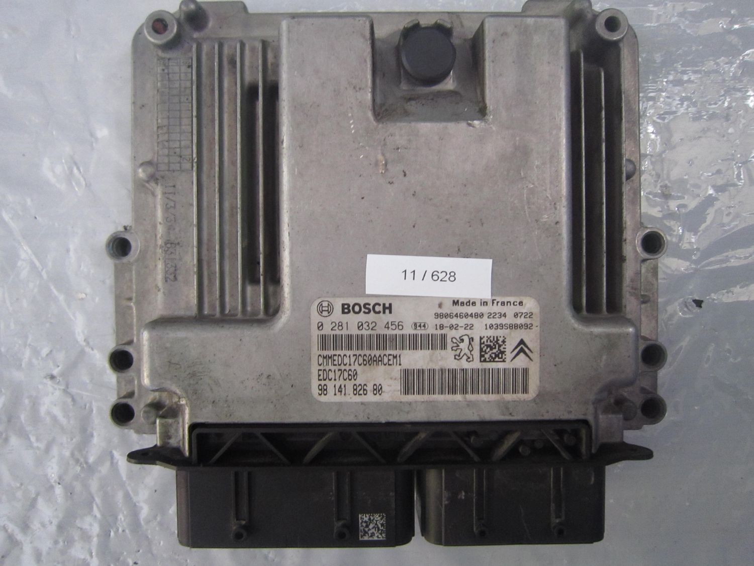 11-628 Centralina Motore Bosch 0 281 032 456 0281032456   98 141 826 80 1039S88092   EDC17C60   PEUGEOT Diesel 208