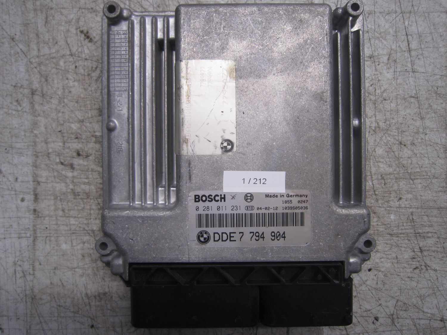 1-212 Centralina Motore Bosch 0 281 011 231 0281011231 7 794 904 1039S05036   BMW Diesel SERIE 7