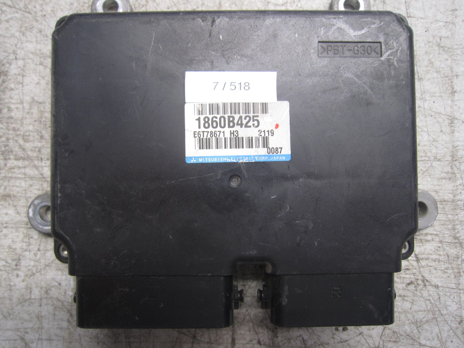 7-518 Centralina Motore Mitsubishi 1860B425   E6T78671 H3   MITSUBISHI Benzina ASX