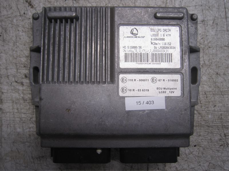 15-403 Centralina Gas Gpl Landi Renzo 616046000   LR202043G34 LODGY 1.6 K7M HD 515000/36  DACIA Benzina / Gpl LODGY