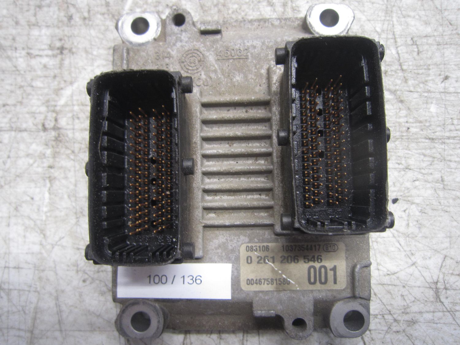 100-136 Centralina Motore Bosch 0 261 206 546 0261206546 1037354417 00467581580 001  FIAT Benzina PUNTO