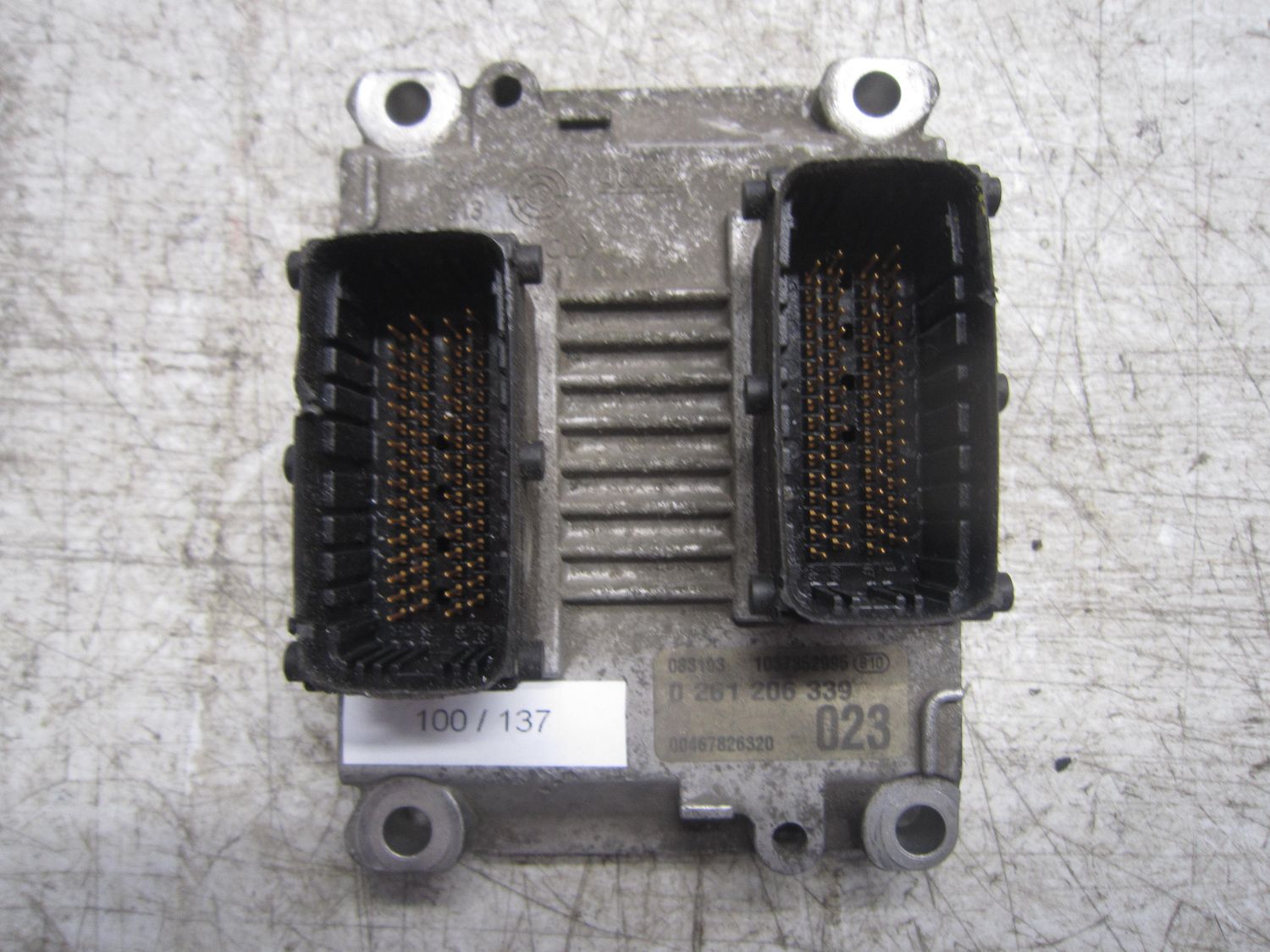 100-137 Centralina Motore Bosch 0 261 206 339 0261206339 1037352995 00467826320 023  FIAT Benzina PUNTO