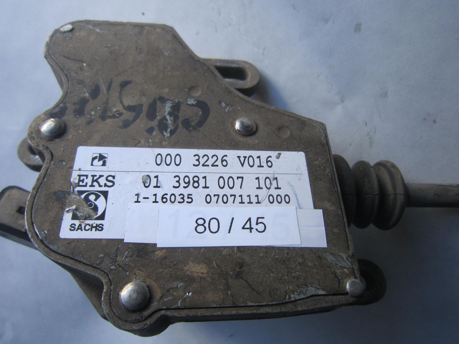 80-45 Attuatore Frizione Sachs 000 3226 V016 0003226V016 01 3981 007 101    SMART  450