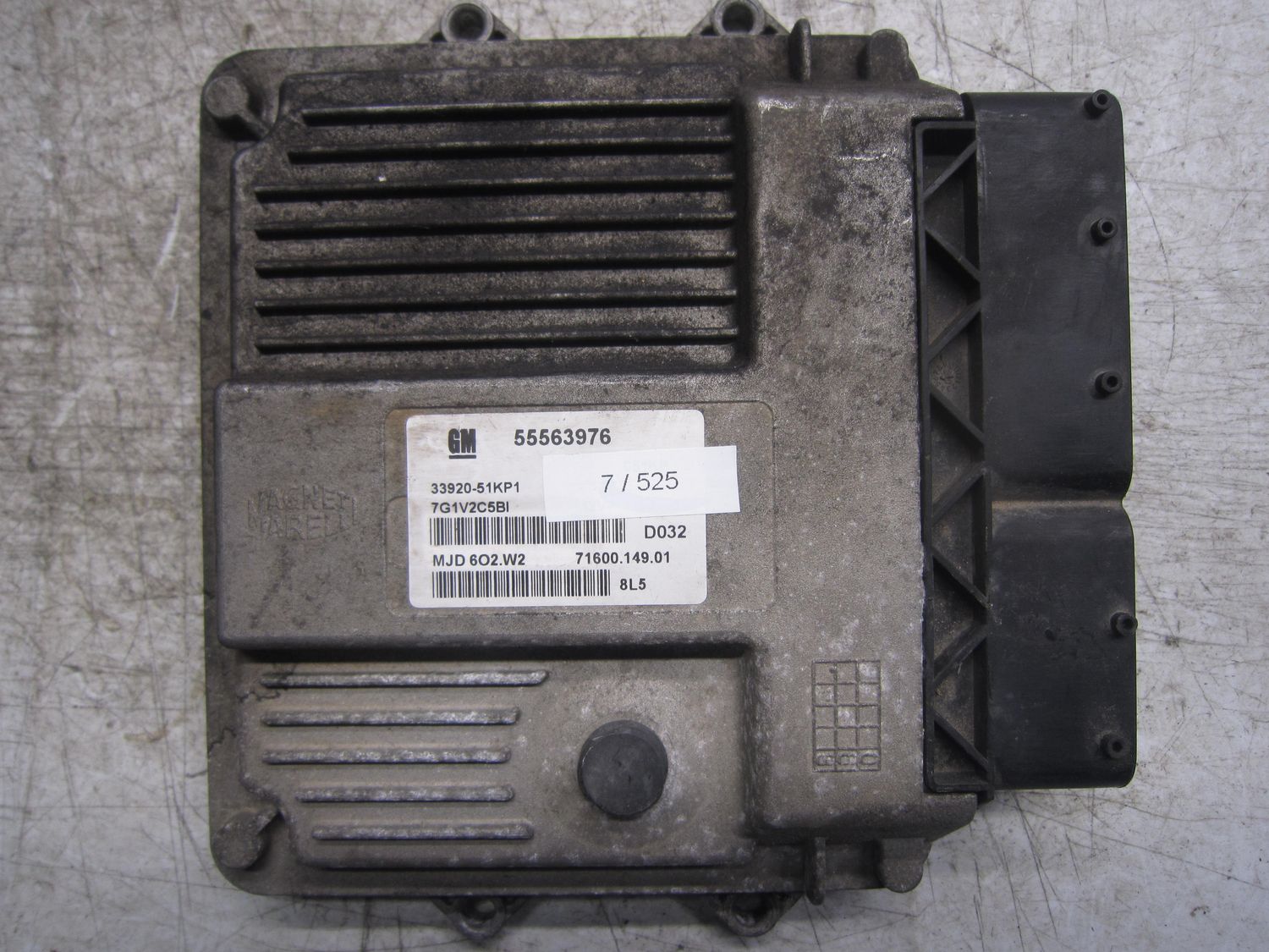 7-525 Centralina Motore Magneti Marelli 55563976   33920-51KP1 71600.149.01 MJD 6O2.W2  SUZUKI Diesel Splash