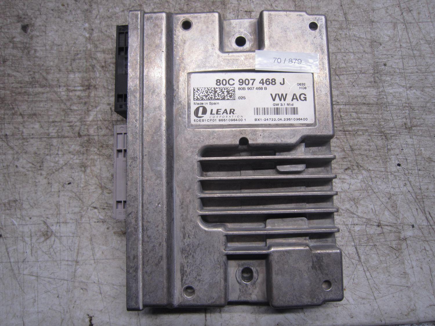 70-879 Modulo Gateway Lear 80C 907 468 J 80C907468J 80B 907 468 B GW  3.1 MID 5DES1 CF01  AUDI  A 4