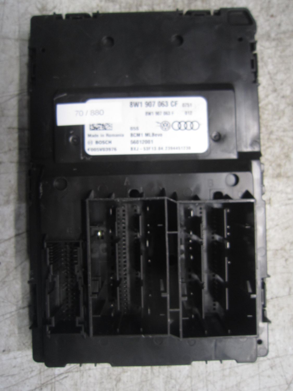70-880 Centralina Modulo Confort Bosch 8W1 907 063 CF 8W1907063CF BCM1 MLBEVO F005V03976   AUDI  A 4