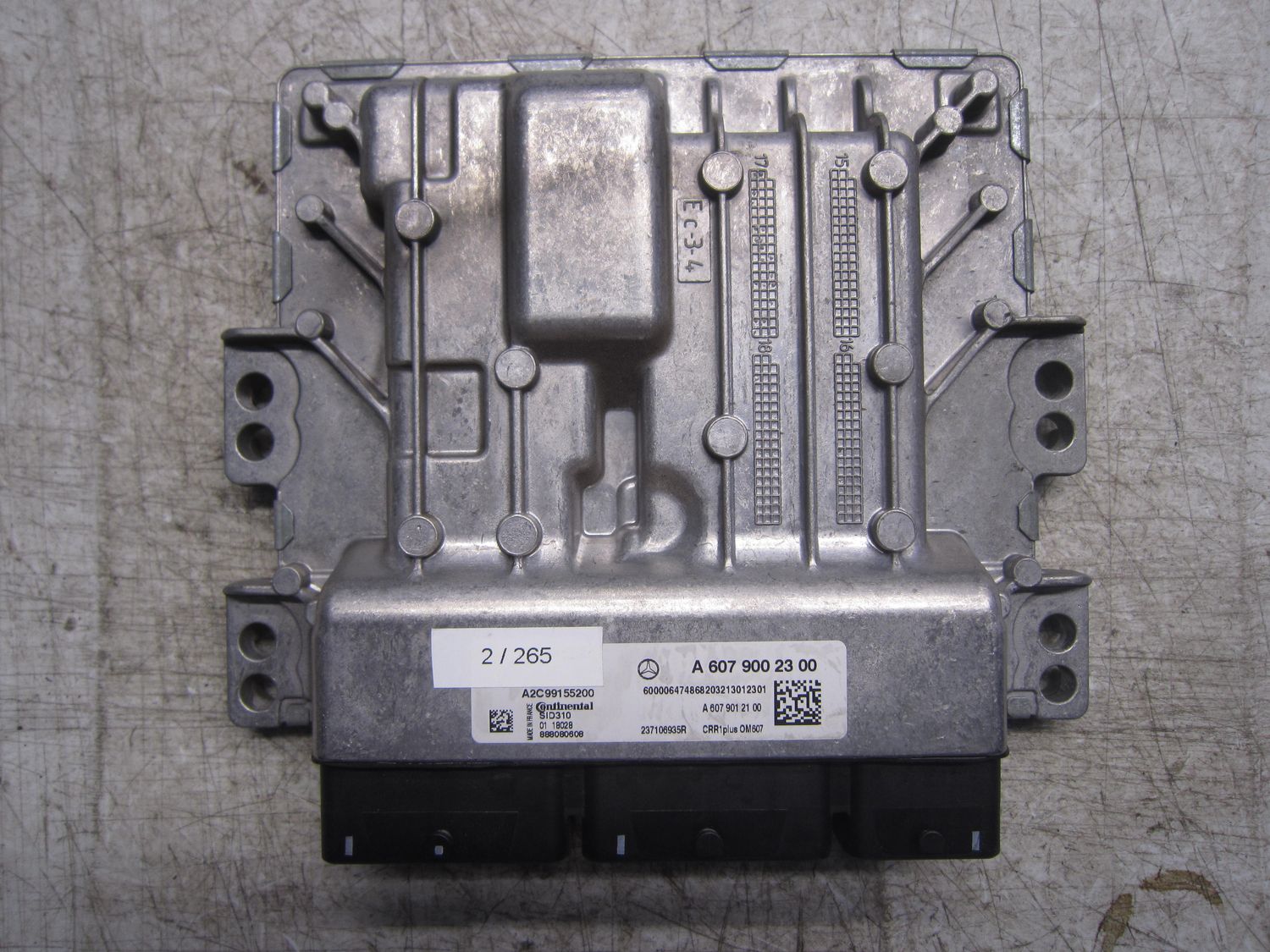 2-265 Centralina Motore Continental A 607 900 23 00 A6079002300 A2C99155200 A2C90934100 SID 310 CRR1PLUSOM607 MERCEDES Diesel Varie