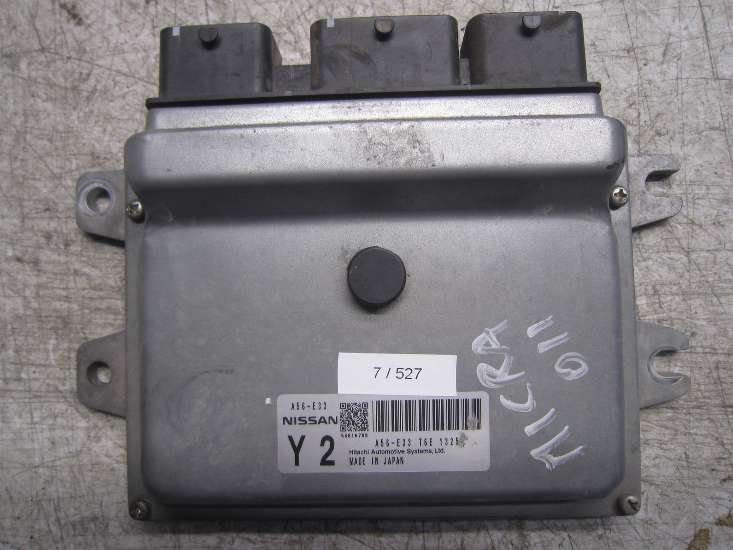 7-527 Centralina Motore Hitachi A56-E33 T6E 1325 A56E33T6E1325 A56-E33    NISSAN Benzina Micra