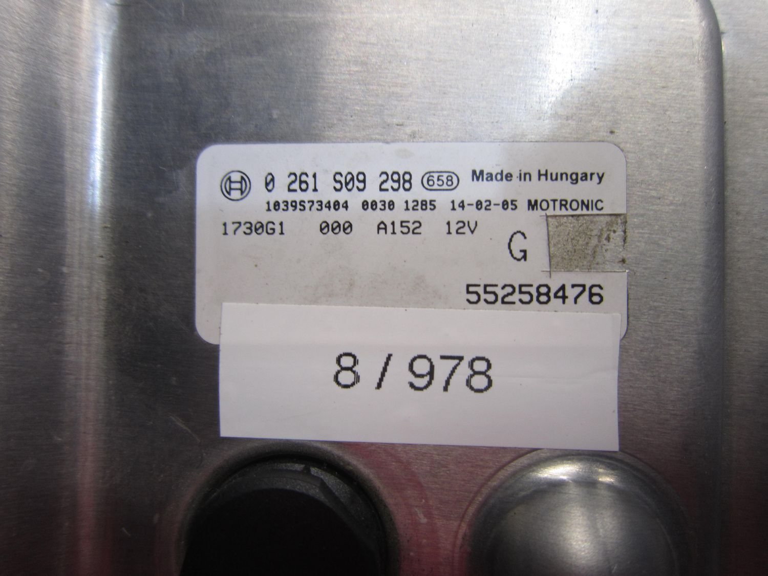 8-978 Centralina Motore Bosch 0 261 S09 298 0261S09298 55258476 1039S73404   FIAT Benzina 500