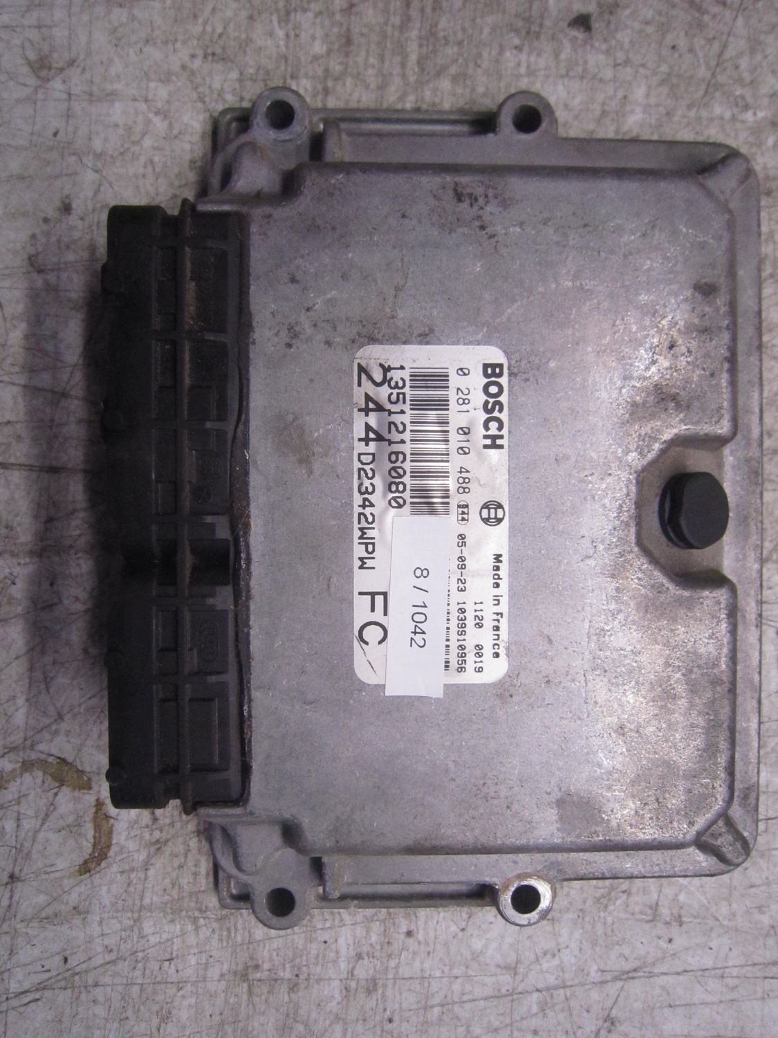8-1042 Centralina Motore Bosch 0 281 010 488 0281010488 1351216080 1039S10956 244 D2342WPW FC  FIAT Diesel Ducato