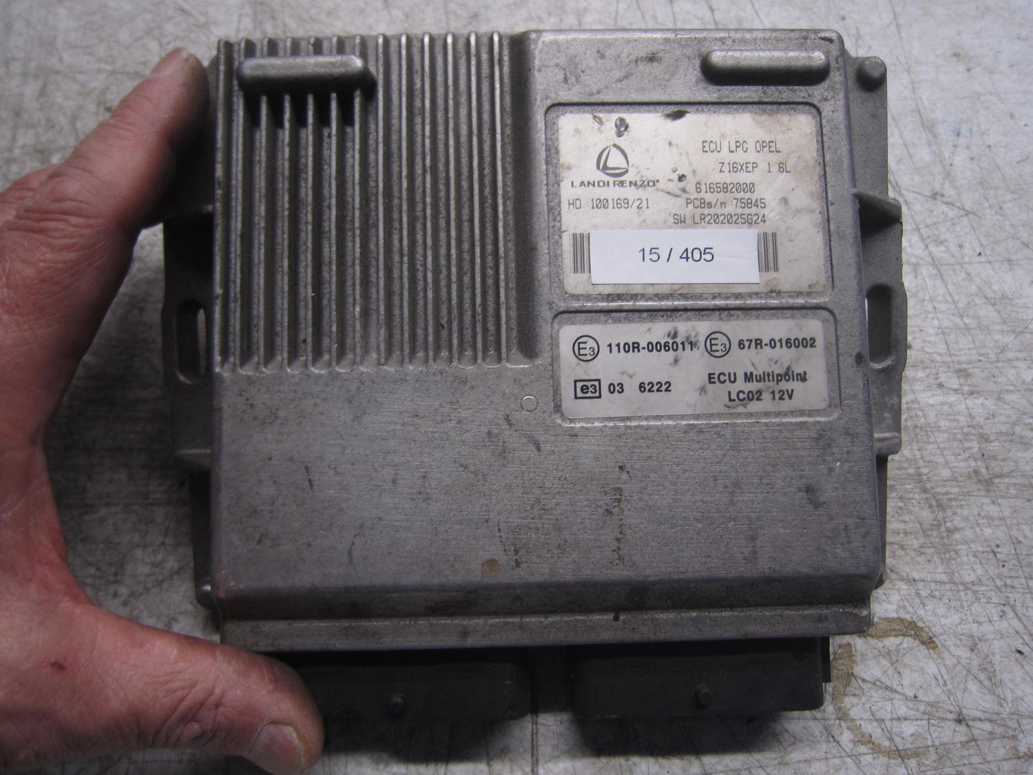 15-405 Centralina Gas Gpl Landi Renzo 616582000   ECU LPG OPEL LR202025G24 67R-016002 HD 100169/21 OPEL Benzina / Gpl Meriva