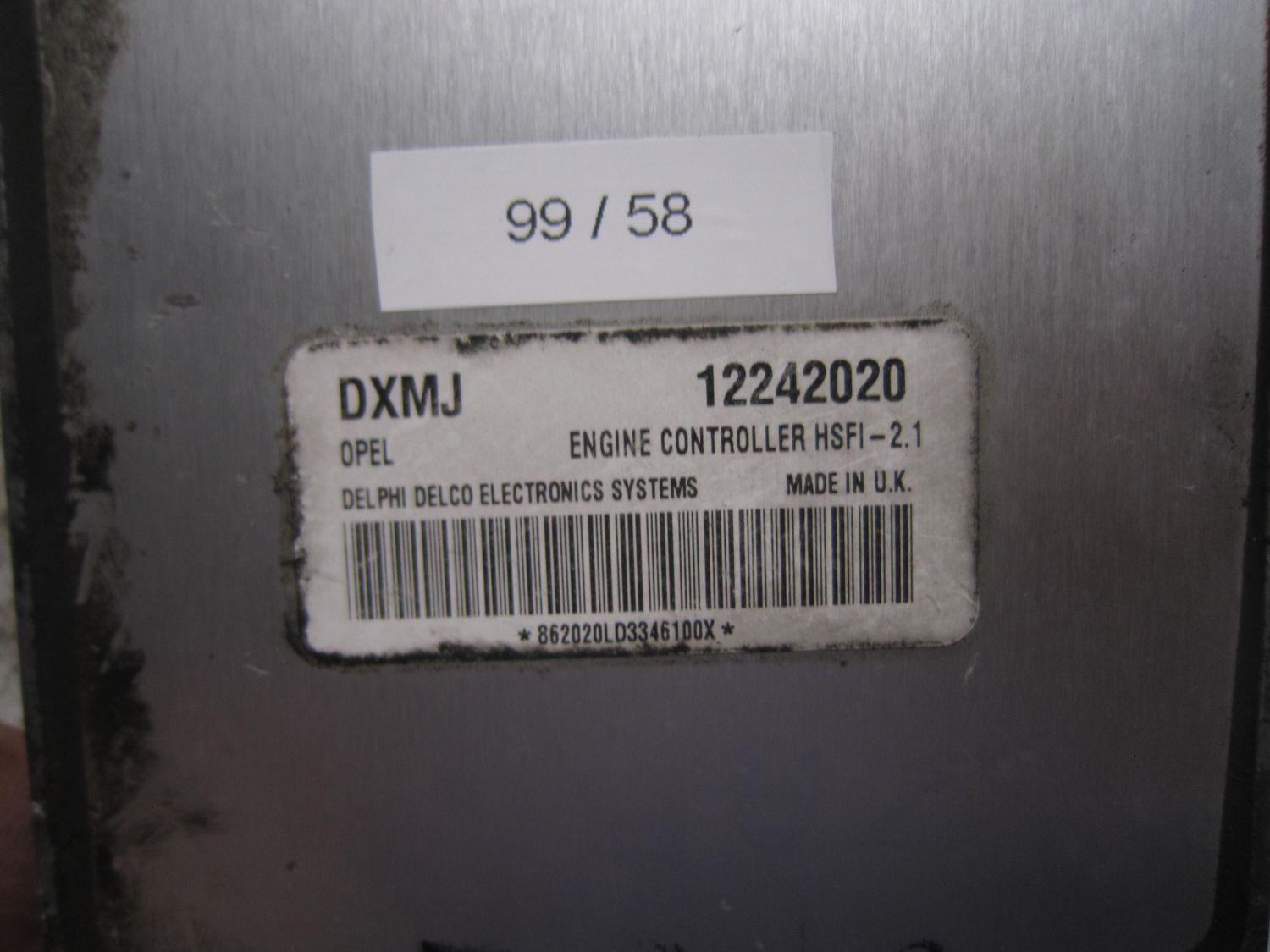 99-58 Centralina Motore Delphi 12242020   DXMJ HSFI-2.1   OPEL Benzina Varie