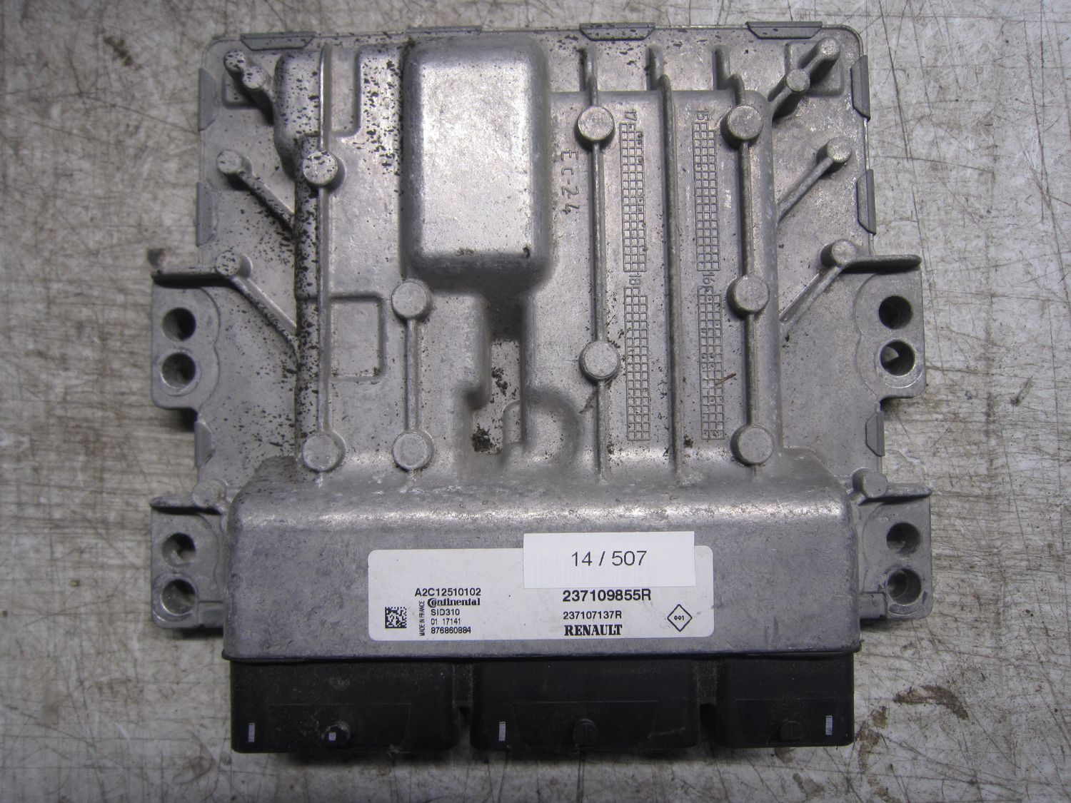 14-507 Centralina Motore Continental 237109855R   237107137R A2C12510102 SID 310  DACIA Diesel Duster