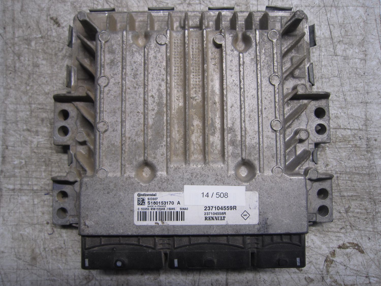 14-508 Centralina Motore Continental S180153170 A S180153170A 237104559R 237104558R SID 307  RENAULT Diesel VARIE