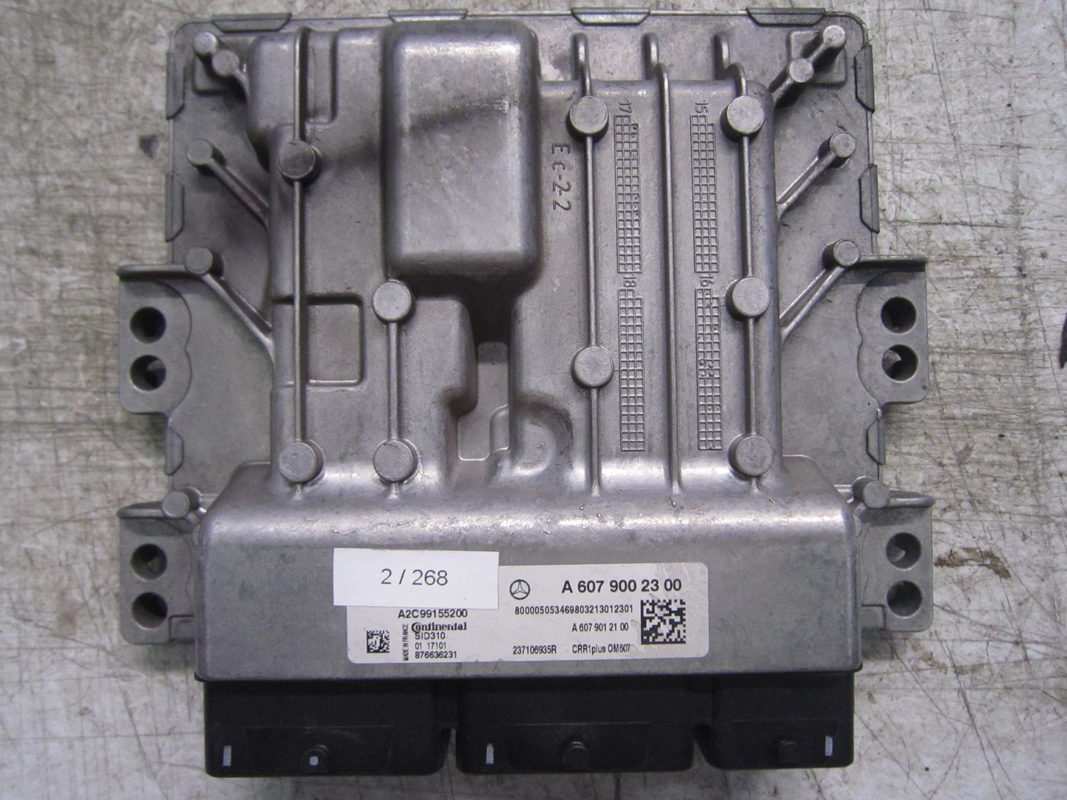 2-268 Centralina Motore Continental A 607 900 23 00 A6079002300 A2C99155200 A2C90934100 SID 310 CRR1 PLUS MERCEDES Diesel Varie