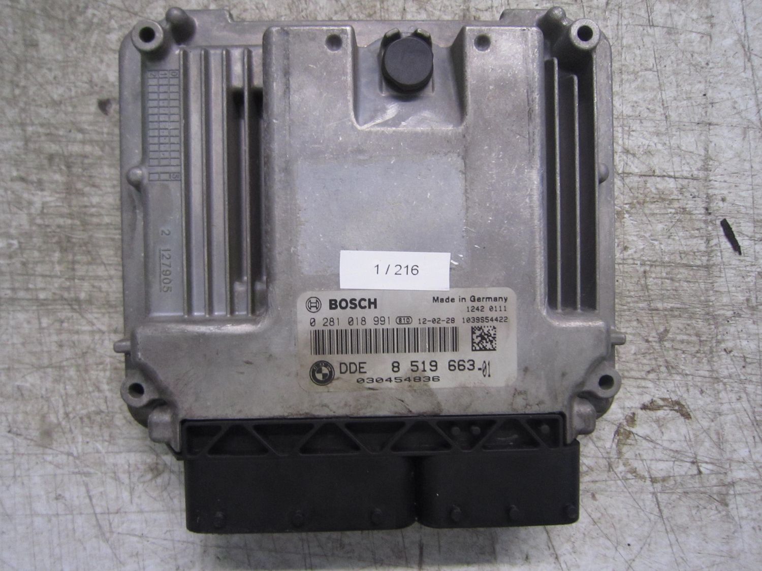 1-216 Centralina Motore Bosch 0 281 018 991 0281018991 8 519 663 1039S54422   MINI Diesel Cooper