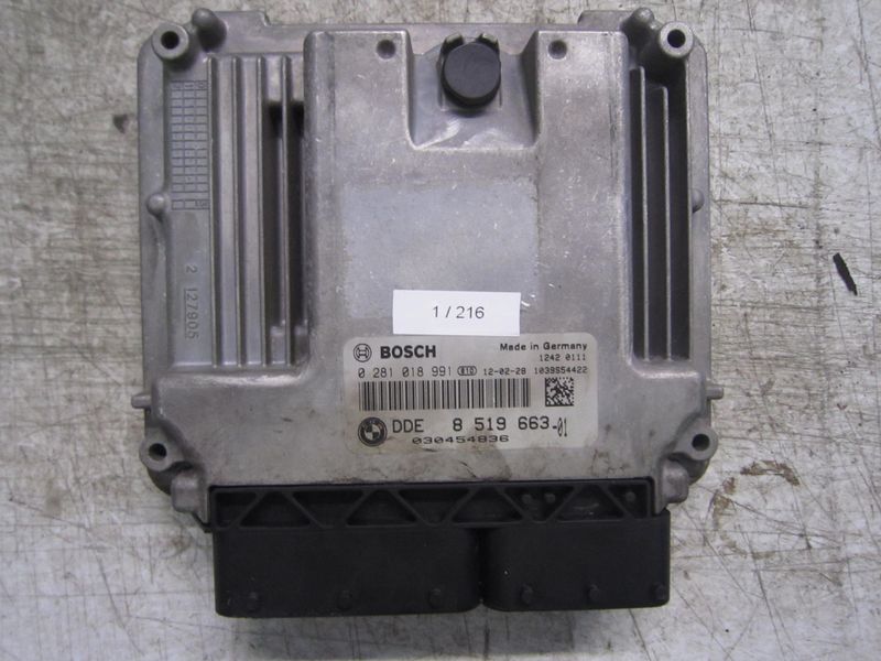 1-216 Centralina Motore Bosch 0 281 018 991 0281018991 8 519 663 1039S54422   MINI Diesel Cooper
