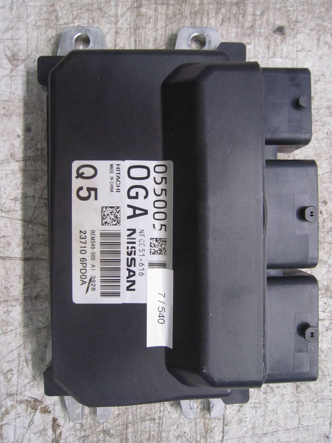 7-540 Centralina Motore Hitachi NEC051-616 NEC051616 23710 6PD0A BEM549-500 Q5  NISSAN Benzina JUKE