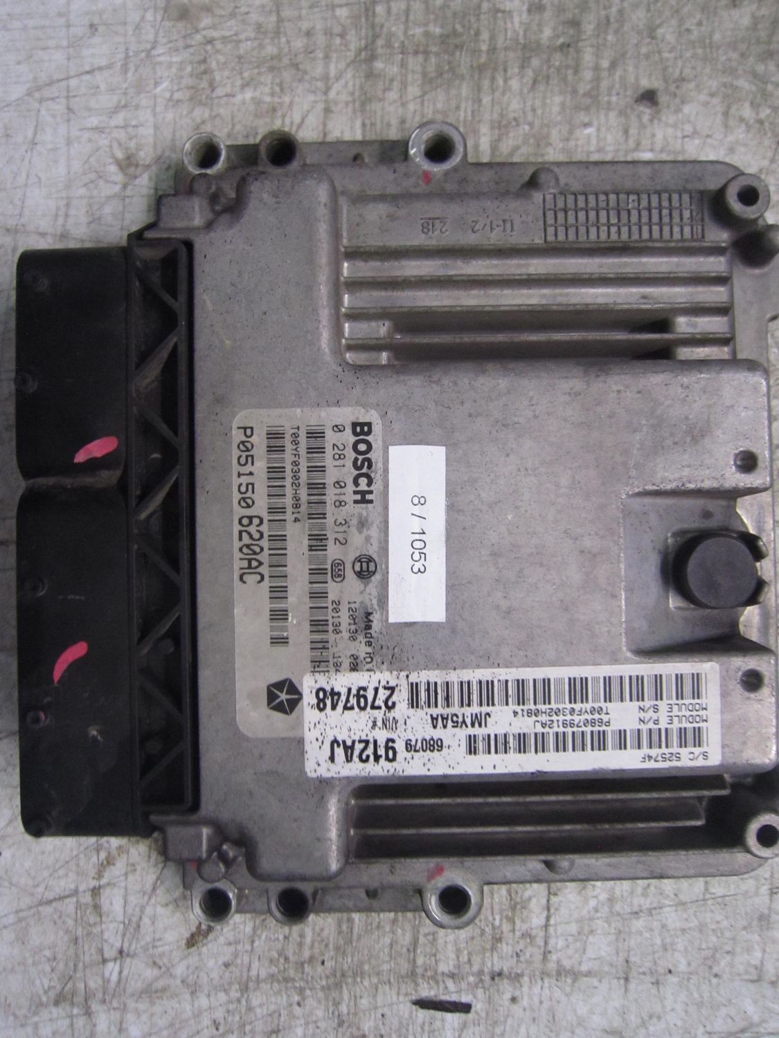 8-1053 Centralina Motore Bosch 0 281 018 312 0281018312 P05150 620AC    FIAT Diesel Freemont