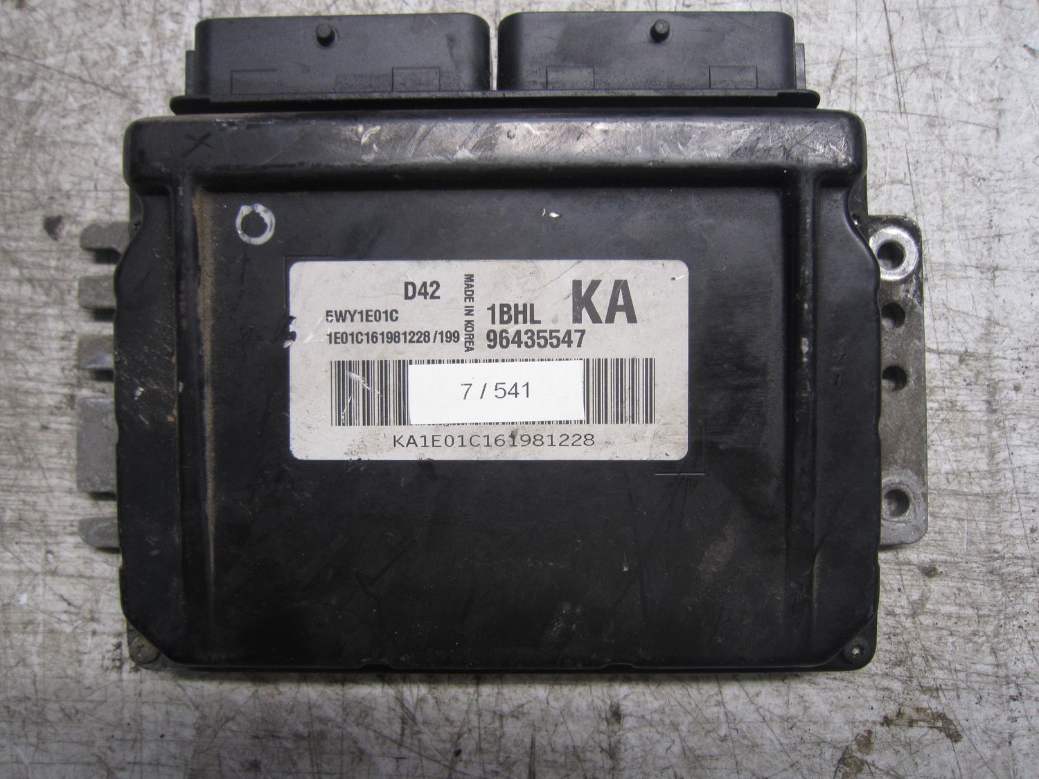 7-541 Centralina Motore Chevrolet 5WY1E07G   96435547 1BHL KA   CHEVROLET Benzina Aveo