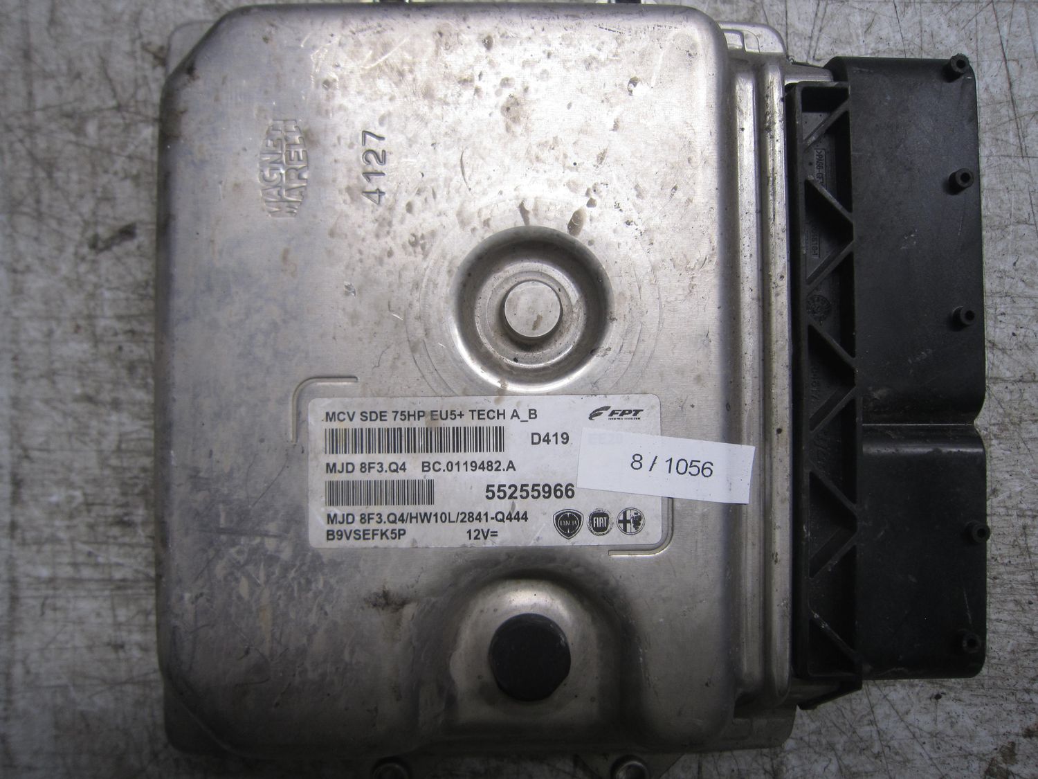 8-1056 Centralina Motore Magneti Marelli 55255966   MJD 8F3.Q4 BC.0119482.A MCV SDE 75HP EU5+ HW10L/2841-Q444 FIAT Diesel Qubo