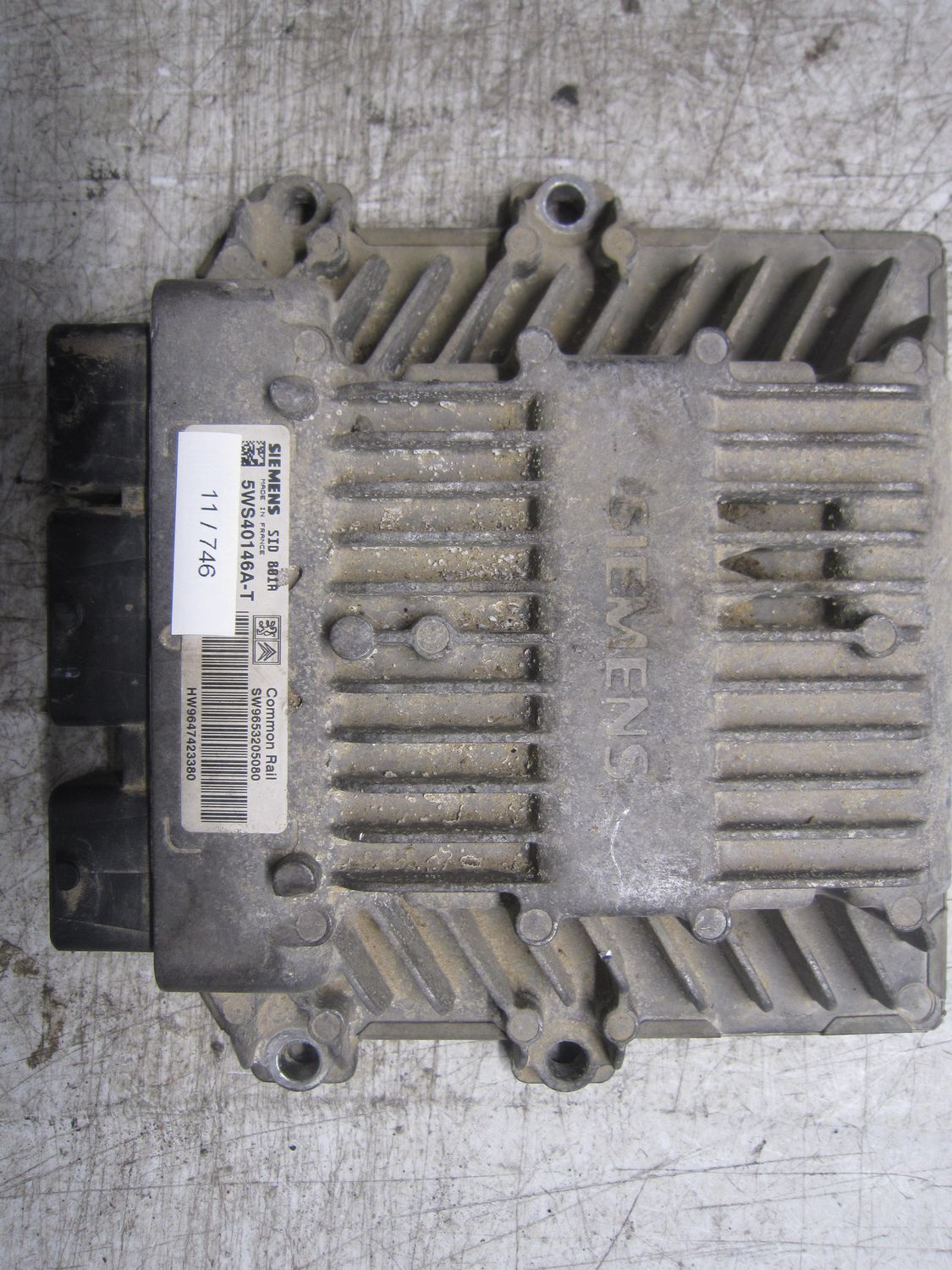 11-746 Centralina Motore Siemens 5WS40146A-T 5WS40146AT 9653205080 9647423380 SID 801A  CITROEN Diesel Berlingo'
