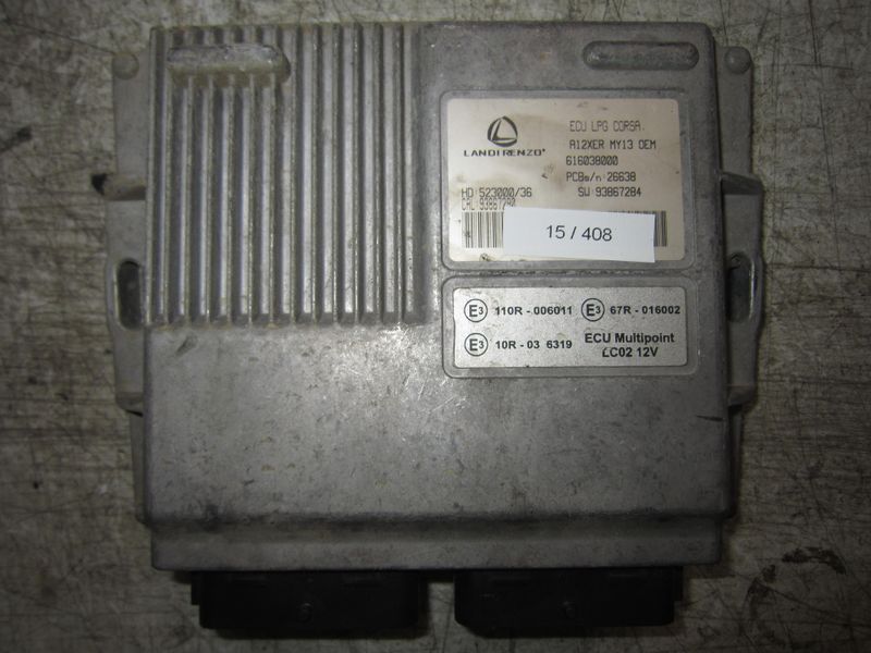 15-408 Centralina Gas Gpl Landi Renzo 616038000   A12XER MY13 OEM HD 523000/36 SW 93867284  OPEL Benzina / Gpl CORSA